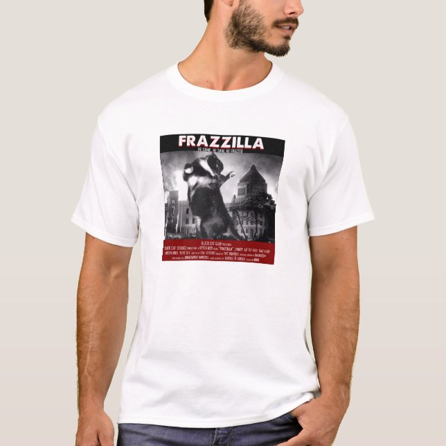 Camiseta T-shirt do gato de Frazzilla (Frente)