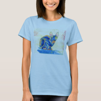 Camiseta T-shirt do gato de Sphynx