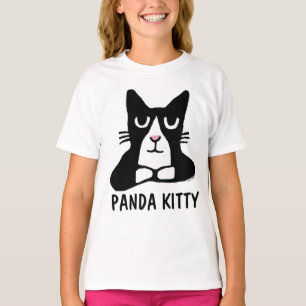 Camiseta T-shirt do gato do GATINHO da PANDA