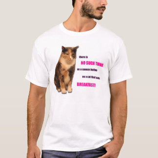 Camiseta T-shirt do gato do pequeno almoço