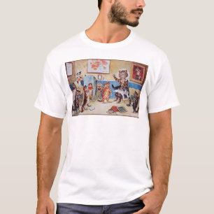 Camiseta T-shirt do gato: Gatos engraçados