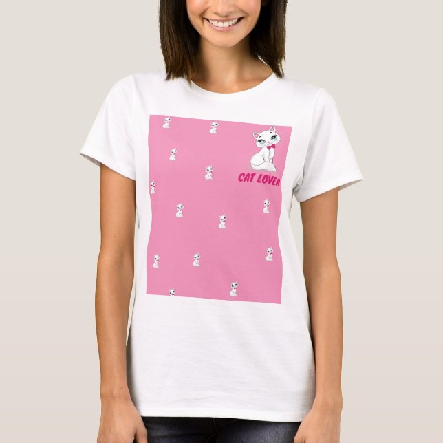 Camiseta T-Shirt do Gato Lover (Frente)
