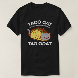 Camiseta T-shirt do gato - o CAT do TACO soletrado para