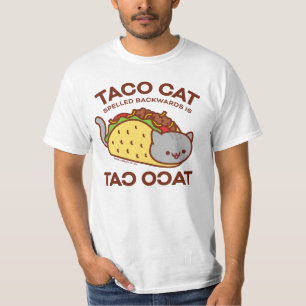 Camiseta T-shirt do gato - o CAT do TACO soletrado para