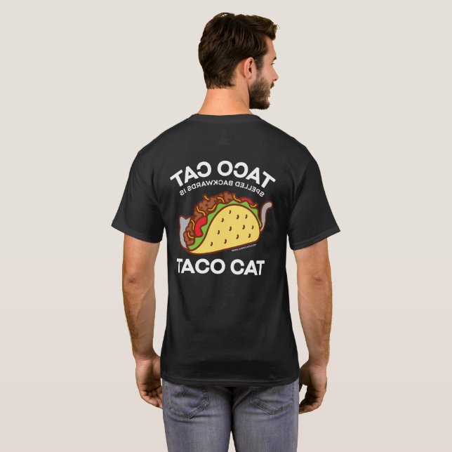 Camiseta T-shirt do gato - o CAT do TACO soletrado para (Parte Traseira Completa)