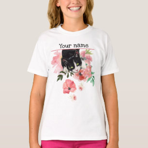 Camiseta T-shirt do gato preto
