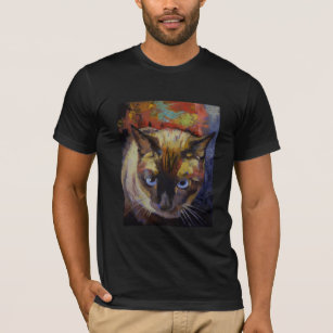 Camiseta T-shirt do gato Siamese