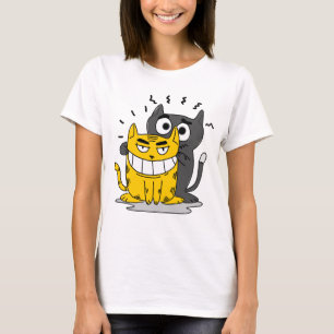 Camiseta t-shirt do gato sorridente