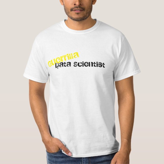 Camiseta T-shirt do geek do cientista dos dados da (Frente)