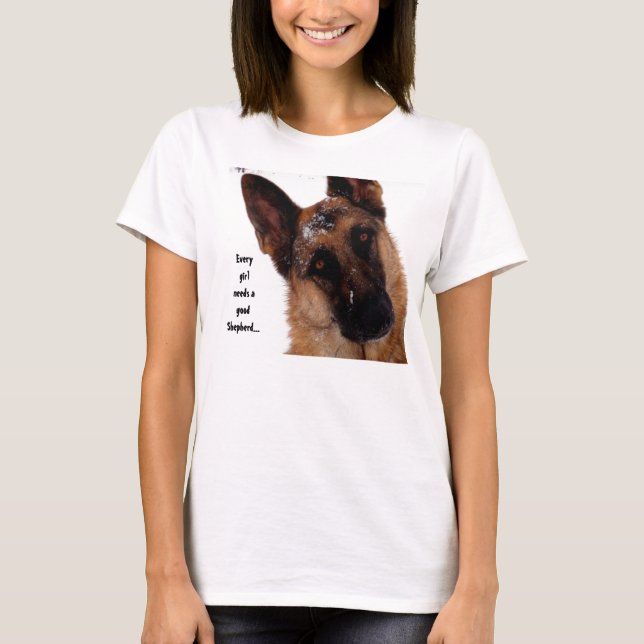 Camiseta T-shirt do german shepherd (Frente)