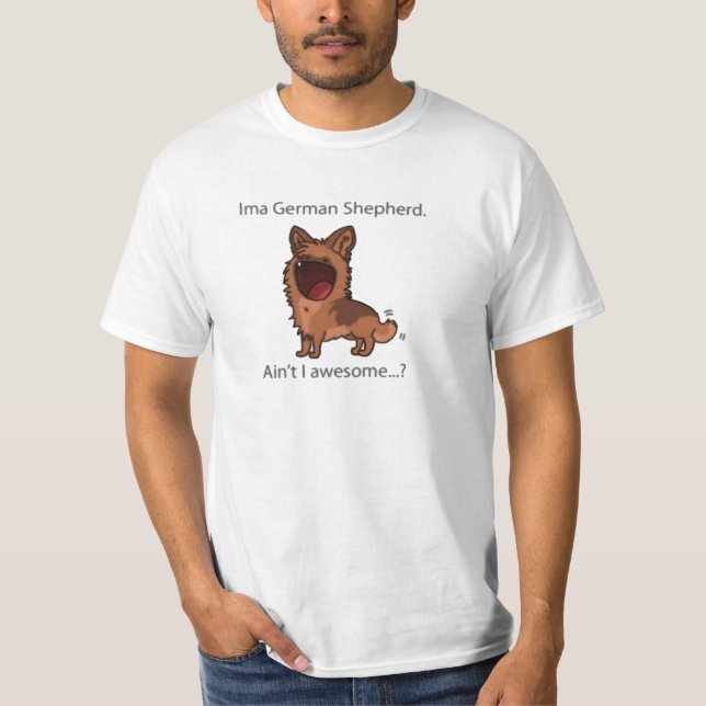 Camiseta T-shirt do german shepherd de Ima (Frente)