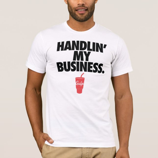 Camiseta T-shirt do gole JS - Handlin meu negócio (Frente)