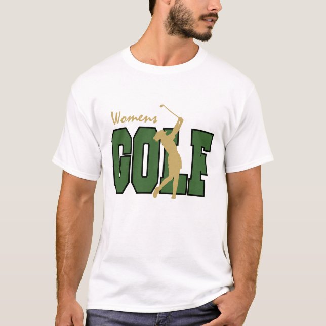 Camiseta T-shirt do golfe das mulheres (Frente)