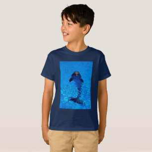 Camiseta T-shirt do golfinho das crianças