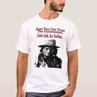 Camiseta T-shirt do governo da confiança