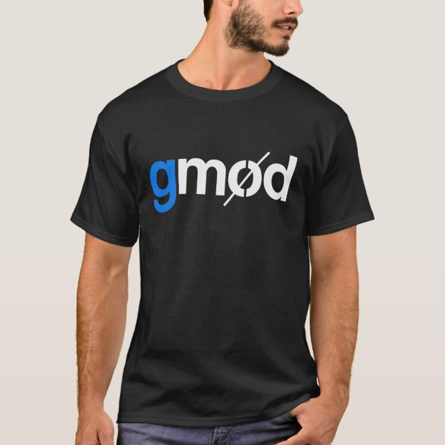 Camiseta T-shirt do gráfico de Gmod (Frente)