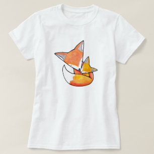 Camiseta T-shirt do gráfico do Fox do bebê da criança da