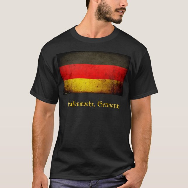 Camiseta T-shirt do grunge de Grafenwoehr Alemanha (Frente)