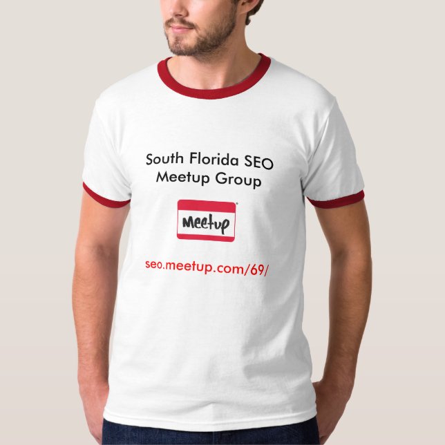 Camiseta T-shirt do grupo do oficial SF SEO Meetup (Frente)