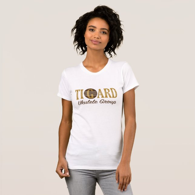 Camiseta T-shirt do grupo do Ukulele de Tigard - mulheres (Frente Completa)