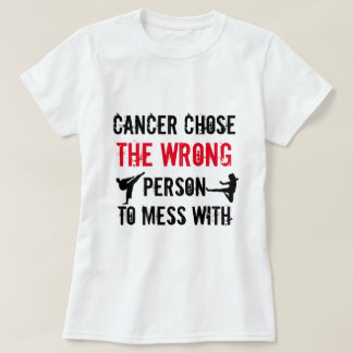 Camiseta T-shirt do guerreiro do cancer