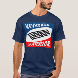 Camiseta T-shirt do guerreiro do teclado