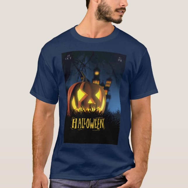 Camiseta T-Shirt do Halloween (Frente)