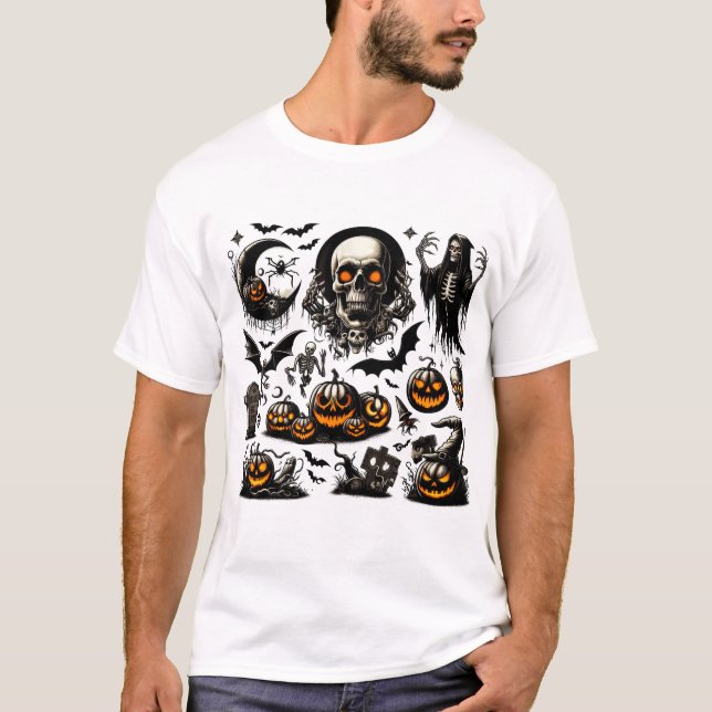 Camiseta T-shirt do Halloween (Frente)