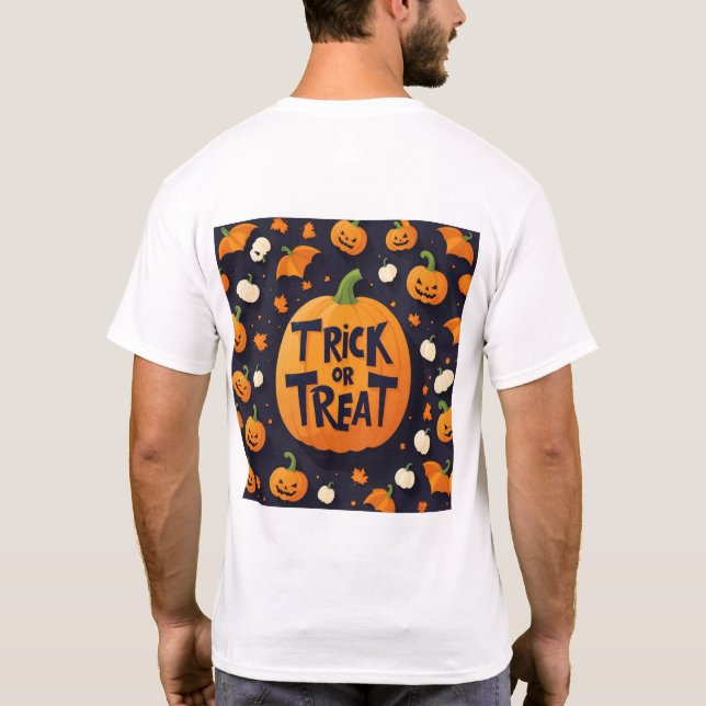 Camiseta t-shirt do Halloween (Verso)