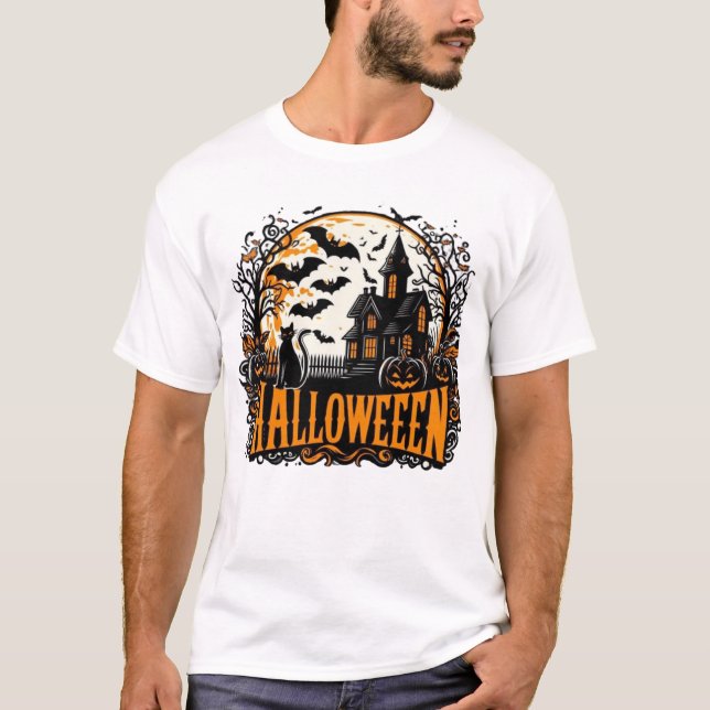 Camiseta T-shirt do Halloween (Frente)