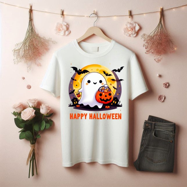 Camiseta T-shirt do Halloween (Happy Halloween T-shirt )