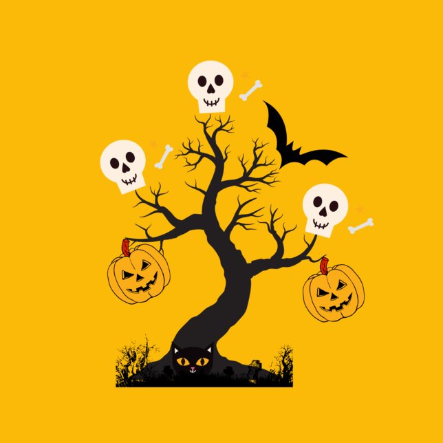 Camiseta T-shirt do Halloween da Árvore Crônica (Criador carregado)