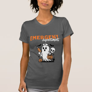 Camiseta T-shirt do Halloween do Departamento de Emergência