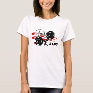 Camiseta T-shirt do halterofilismo do elevador das senhoras