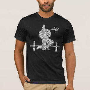 Camiseta T-shirt do halterofilismo dos homens