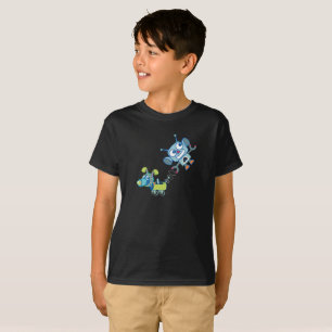 Camiseta T-shirt do Hanes TAGLESS® dos miúdos do cão de