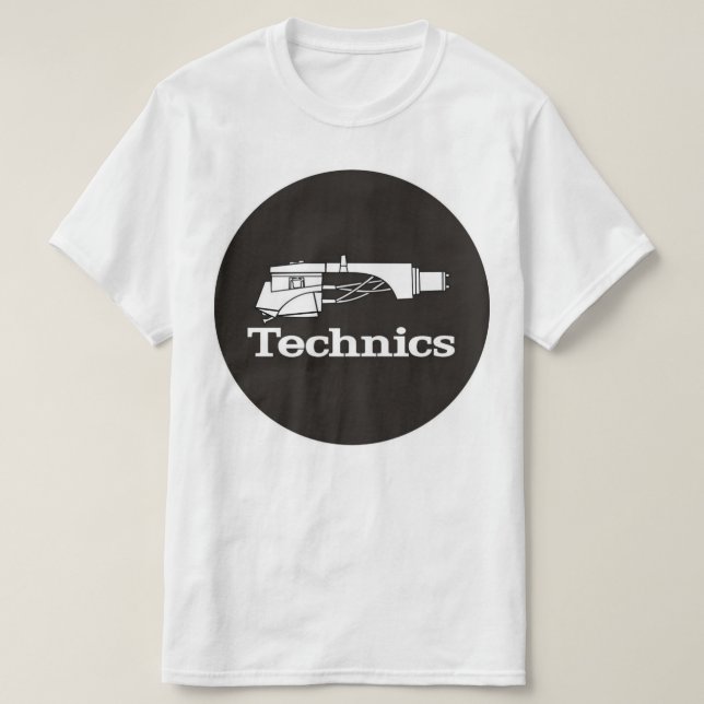 Camiseta T-shirt do headshell das técnicas (Frente do Design)