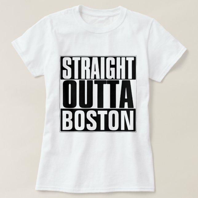 CAMISETA T-SHIRT DO HETERO OUTTA BOSTON (Frente do Design)