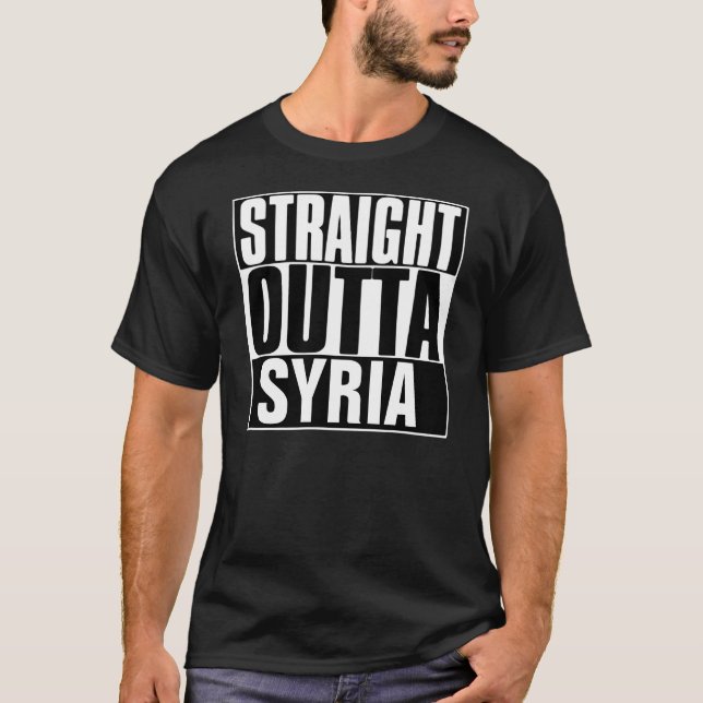 CAMISETA T-SHIRT DO HETERO OUTTA SYRIA (Frente)