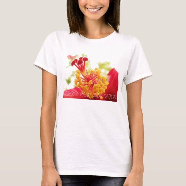 Camiseta T-shirt do hibiscus (Frente)