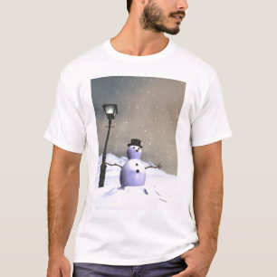 Camiseta T-shirt do homem da neve