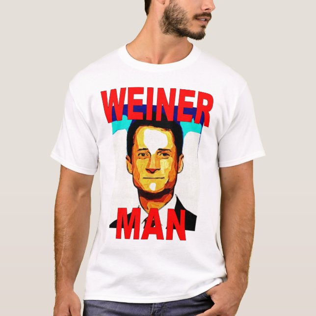 Camiseta T-shirt do homem de Anthony Weiner (Frente)