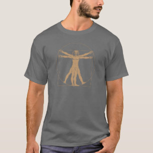 Camiseta T-shirt do homem de da Vinci Vitruvian