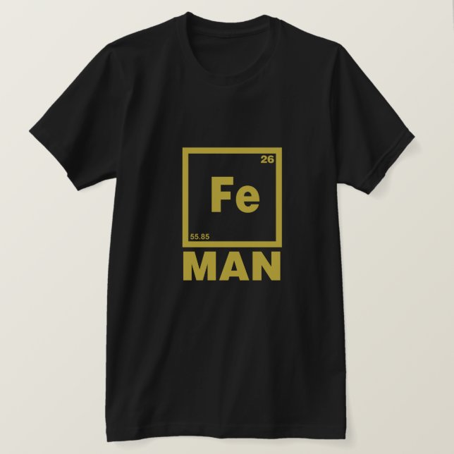 Camiseta T-shirt do Homem de Ferro | Fe Man T shirt (Frente do Design)