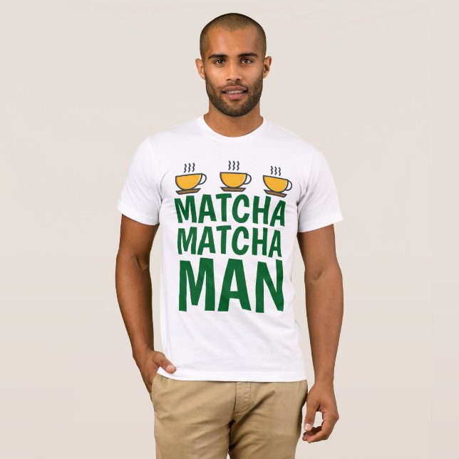 Camiseta T-shirt do HOMEM de MATCHA (Frente Completa)