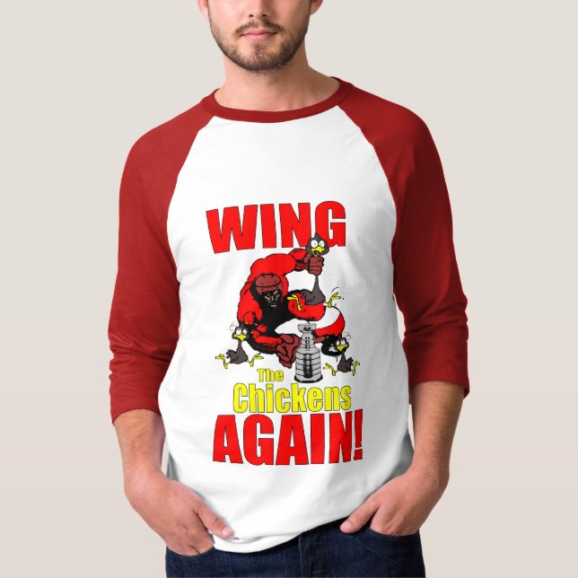 Camiseta T-shirt do hóquei de Detroit (Frente)