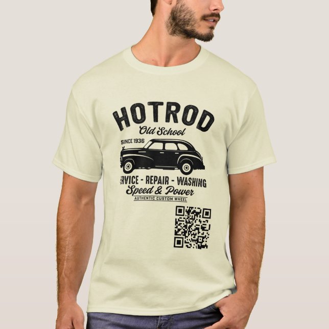 Camiseta T-Shirt do Hot Rod Mens (Frente)