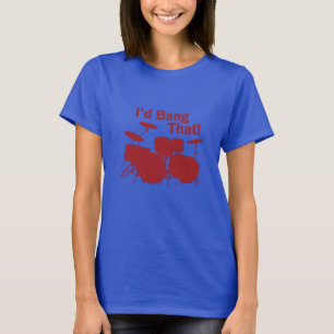 Camiseta T-shirt do humor da menina do baterista
