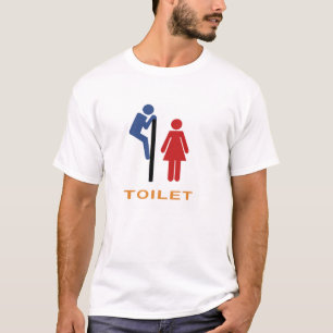 Camiseta T-shirt do humor do toalete