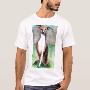 Camiseta t-shirt do impressão da arte do galgo